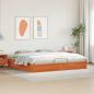 Preview: Ottoman Bettgestell mit Stauraum Wachsbraun 200 x 200 cm