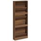 Preview: Schuhschrank Braun Eichen-Optik 59x17x150 cm Holzwerkstoff