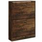 Preview: Schuhschrank Räuchereiche 59x17x81 cm Holzwerkstoff