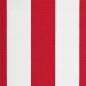 Preview: Ersatzstoff für Markise Rot und Weiß 500x300 cm Polyester
