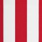 Preview: Ersatzstoff für Markise Rot und Weiß 500x350 cm Polyester