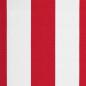 Preview: Ersatzstoff für Markise Rot und Weiß 600x350 cm Polyester