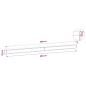 Preview: Markisenvolant Creme Gestreift 500 cm