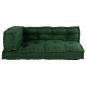 Preview: Pallet Sofa Kissen 3 stk. Stoff Grün 120 x 80 x 38 cm
