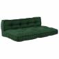 Preview: Pallet Sofa Kissen 2 stk. Stoff Grün 120 x 80 x 38 cm