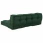 Preview: Pallet Sofa Kissen 2 stk. Stoff Grün 120 x 80 x 38 cm
