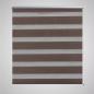 Preview: ARDEBO.de - Zebra-Rollo 70,9 x 120 cm, Stoffbreite 66,7 cm, Kaffeebraun