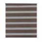 Preview: Zebra-Rollo 70,9 x 120 cm, Stoffbreite 66,7 cm, Kaffeebraun