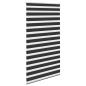 Preview: Zebra-Rollo 120,9 x 230 cm, Stoffbreite 116,7 cm, schwarz