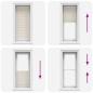 Preview: Plissee Faltrollo Rollo Plisseerollo 40x100cm Creme