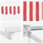 Preview: Markise Rot und Weiß 500 x 300 x 165 cm Polyester und Metall