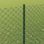 Preview: Zaun mit Pfosten Grün 1,4 x 10 m Stahl und PVC