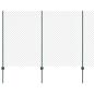 Preview: Maschendrahtzaun mit Pfosten 10 x 1,6 m PVC-beschichteter Stahl