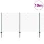 Preview: Maschendrahtzaun mit Pfosten 10 x 1,2 m PVC-beschichteter Stahl
