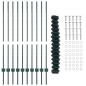 Preview: Maschendrahtzaun mit Pfosten 10 x 1,2 m PVC-beschichteter Stahl