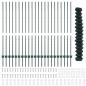 Preview: Maschendrahtzaun mit Pfosten 25 x 1,4 m PVC-beschichteter Stahl