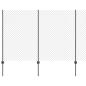 Preview: Maschendrahtzaun mit Pfosten 10 x 1,5 m PVC-beschichteter Stahl