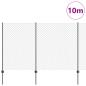 Preview: Maschendrahtzaun mit Pfosten 10 x 1,5 m PVC-beschichteter Stahl
