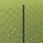 Preview: Maschendrahtzaun mit Pfosten 10 x 1,6 m PVC-beschichteter Stahl