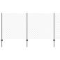 Preview: Maschendrahtzaun mit Pfosten 25 x 1,2 m PVC-beschichteter Stahl