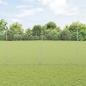 Preview: Zaun mit Pfosten Silber 1,5 x 10 m Stahl