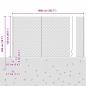 Preview: Zaun mit Pfosten Silber 1,5 x 10 m Stahl
