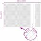 Preview: Zaun mit Pfosten Silber 1,5 x 10 m Stahl
