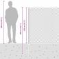 Preview: Zaun mit Pfosten Silber 1,5 x 10 m Stahl