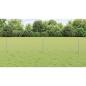 Preview: Zaun mit Pfosten Silber 0,4 x 10 m Stahl
