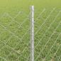 Preview: Maschendrahtzaun mit Pfosten 10 x 0,6 m Verzinkter Stahl Silber