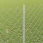 Preview: Maschendrahtzaun mit Pfosten 10 x 1 m Verzinkter Stahl Silber