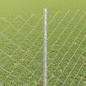 Preview: Zaun mit Pfosten Silber 1,4 x 10 m Stahl