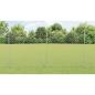Preview: Zaun mit Pfosten Silber 1,5 x 10 m Stahl
