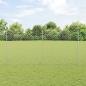 Preview: ARDEBO.de - Zaun mit Pfosten Silber 1,6 x 10 m Stahl