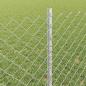 Preview: Maschendrahtzaun mit Pfosten 25 x 0,8 m Verzinkter Stahl Silber