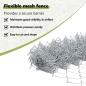 Preview: Zaun mit Pfosten Silber 0,8 x 25 m Stahl