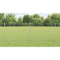 Preview: Zaun mit Pfosten Silber 0,8 x 25 m Stahl