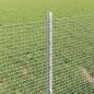 Preview: Zaun mit Pfosten Silber 0,4 x 10 m Stahl
