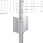Preview: Zaun mit Pfosten Silber 0,4 x 10 m Stahl