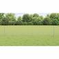 Preview: Zaun mit Pfosten Silber 0,4 x 10 m Stahl