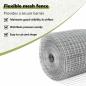 Preview: Zaun mit Pfosten Silber 0,4 x 10 m Stahl