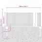 Preview: Zaun mit Pfosten Silber 0,5 x 10 m Stahl