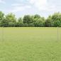 Preview: ARDEBO.de - Zaun mit Pfosten Silber 0,5 x 10 m Stahl