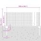 Preview: Zaun mit Pfosten Silber 0,5 x 10 m Stahl
