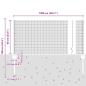 Preview: Zaun mit Pfosten Silber 0,6 x 10 m Stahl