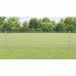 Preview: Zaun mit Pfosten Silber 0,6 x 10 m Stahl