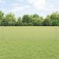 Preview: ARDEBO.de - Zaun mit Pfosten Silber 0,6 x 10 m Stahl