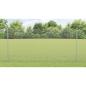 Preview: Zaun mit Pfosten Silber 1,2 x 10 m Stahl