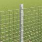 Preview: Zaun mit Pfosten Silber 1,2 x 10 m Stahl