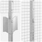 Preview: Zaun mit Pfosten Silber 1,4 x 10 m Stahl